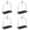 4 Pack Grey Mosquito Coil Holder, variant on DUOYOU 3 Pack Grey Candle Holder Tray Mosquito Coil Stand Anti Heat Ash Catcher Decorative Centerpieces for Living Room Table