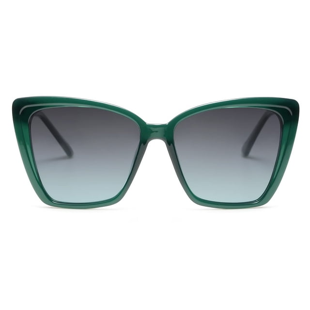 Gafas de Sol SOJOS SJ2206 Para Mujer Polarizadas en Verde Lechoso
