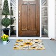 thumbnail image 5 of Yayeee Doormat for Inside 20"x32" Absorbent Low-Profile Washable Non-Slip Rubber Backed Entryway Rug, White Watercolor Sunflowers, 5 of 8