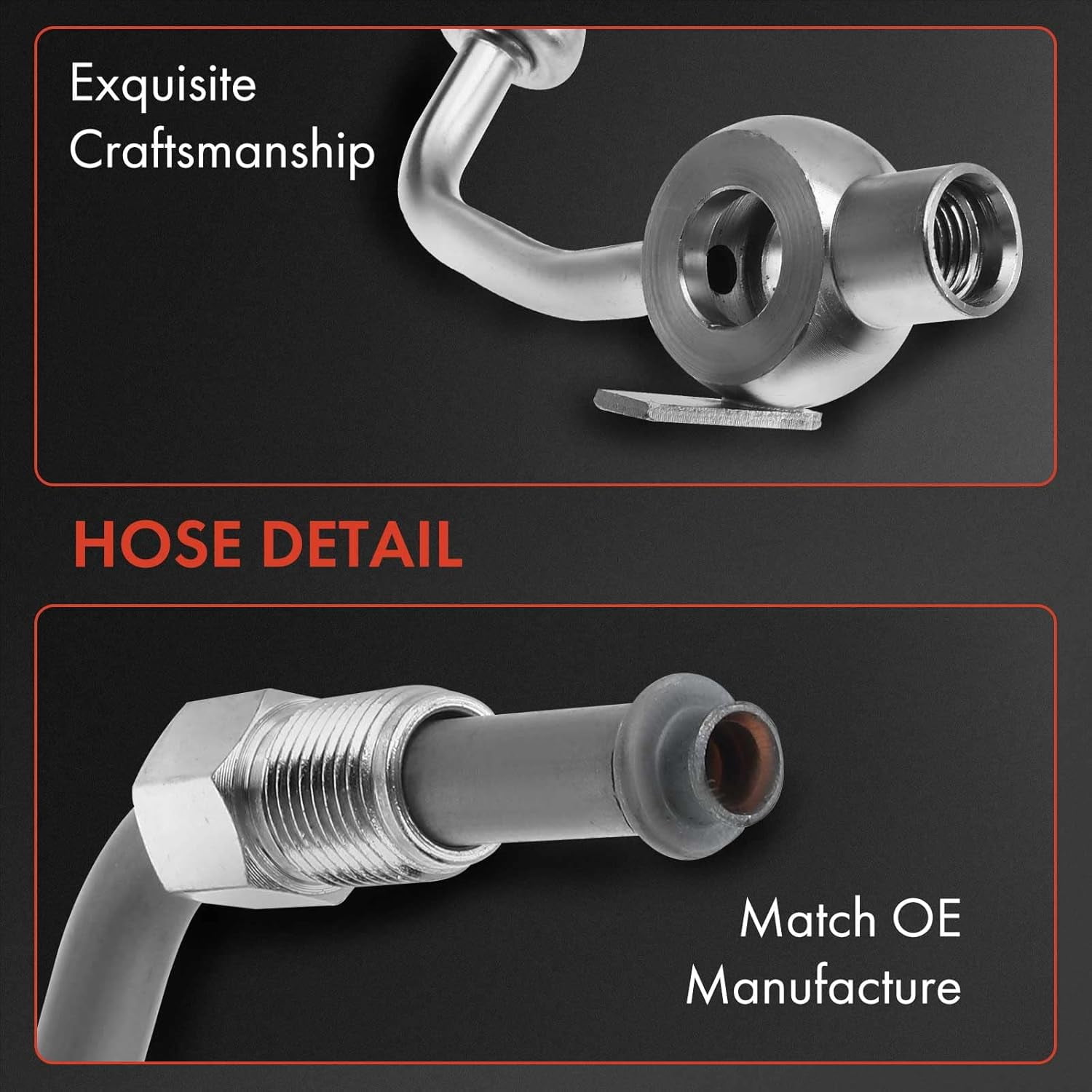 A-Premium Power Steering Hose Pressure Hose Line Assembly Compatible with Toyota 4Runner 2010-2019 2.7L 4.0L Pump To Gear