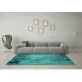 thumbnail image 3 of Ahgly Company Indoor Rectangle Oriental Turquoise Blue Industrial Area Rugs, 3' x 5', 3 of 4