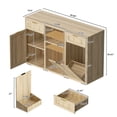 thumbnail image 4 of HARIPUL Coffee Bar Cabinet with Mini Fridge Space, Liquor Bar Wine Bar Cabinet with Hidden Drawer, Buffet Sideboard for Living Room, Kitchen, Dining Room, 4 of 9
