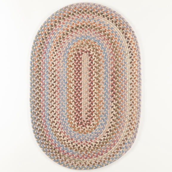 Rhody Rug Bar Harbor Butterfield Multi 7X9 Oval