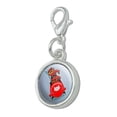 thumbnail image 2 of Cat Bobsleigh Bobsled Team Winter Sport Canada Antiqued Bracelet Pendant Zipper Pull Charm with Lobster Clasp, 2 of 4