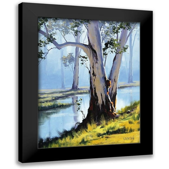 Gercken, Graham 12x14 Black Modern Framed Museum Art Print Titled - River Gum