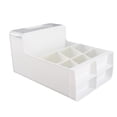 thumbnail image 4 of Organizador De Papelería De Plástico, Caja De Almacenamiento De Escritorio Con Inserto Oblicuo, Múltiples Compartimentos, Resistencia Al Desgaste Con Cajón Para El Hogar, La, 4 of 7