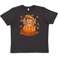 thumbnail image 3 of Inktastic Owl in a Pumpkin- cute for Halloween and Thanksgiving Youth T-Shirt, 3 of 5