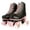 Black&Pink, variant on JOJOLAM Roller Skate, Adult Teen Classic High Top Roller Skates with Light up Wheels, Black&Pink (Women's 6)