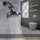 thumbnail image 2 of Universal 1/2 Thread Shower Extension Arm Adjust Rotation Showerhead Adapters Strong Shower Head Adapters for Home Silver, 2 of 4