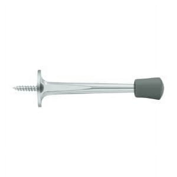 ZBDS30U26 3" Baseboard Door Bumper, Zinc Die-Cast, Bright Chrome Finish