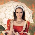 thumbnail image 5 of 1pc mujeres novia flores diadema de boda cabello accesorio accesorio accesorio Prop (blanco), 5 of 5