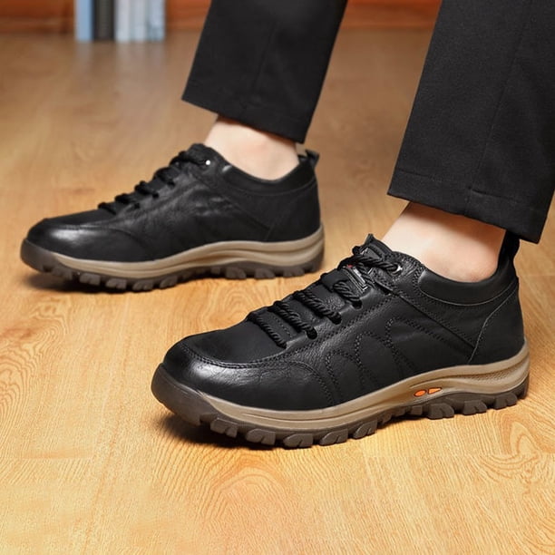 Zapatos De Escalada Zapatos gruesos casuales para hombres Zapatos para correr de cuero ligeros para viajes al aire libre DQrwqpou Tenis De Mujer Tenis De Hombre