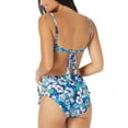thumbnail image 4 of Sundazed Women's Blue Tatum Floral-Print Tie Side High-Waist Bottoms, 4 of 4