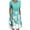 Green Womens Summer Dress, variant on USSUMA Summer Dresses for Women 2022 Floral Print Dress Wedding Guest Boho Pleated Knee Length Swing Aline Sun Dresses Casual Short Sleeve Midi Crewneck Beach Party Sundresses
