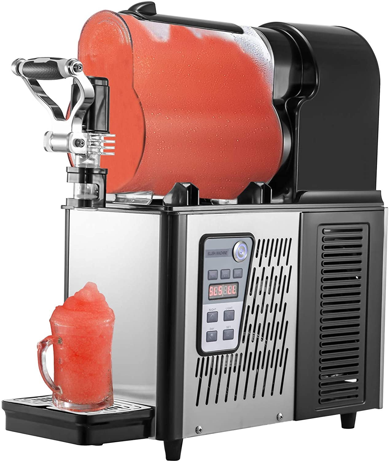 VEVORbrand Commercial Slushy Machine,3L Daiquiri Machine, Single Bowl