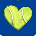 thumbnail image 4 of Inktastic Tennis Ball in Heart Boys or Girls Baby Bib, 4 of 4