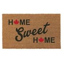 Home Sweet Home Coir Door Mat - with Rubber Back, 18" x 30"