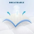thumbnail image 6 of Thick Cooling Mattress Topper - Overfilled Down Alternative Pillow Top, Baffle Box Design, Fits 8-21 Inch Deep Pocket, Plush & Support, Machine Washable, 6 of 12