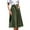 Army Green, variant on VUPSGEZ Women Long Button Pocket Skirt Solid Color High Waist Fashion Casual A Line Skirt (Wine Red,M)