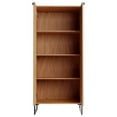 thumbnail image 6 of Lexington Contemporary Modern Bookcase with 4 Shelves in Maple Engineered Wood, 6 of 10