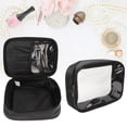 thumbnail image 2 of NFTIGB 2pcs Makeup Travel Bag 2 In 1 Large Capacity Black Waterproof Portable Makeup Cosmetic Bag Organizer Case for Home Storage Washing and Fitness Outer and Inside Pouches, 2 of 10