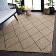 thumbnail image 3 of SAFAVIEH Retreat Justice Diamond Indoor/Outdoor Area Rug, Natural/Black, 8' x 10', 3 of 16