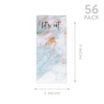 thumbnail image 5 of Koyal Wholesale Colorful Marble Agate Printable Wedding Paper Menu Cards for DIY Printer, Pack of 52, 5 of 5