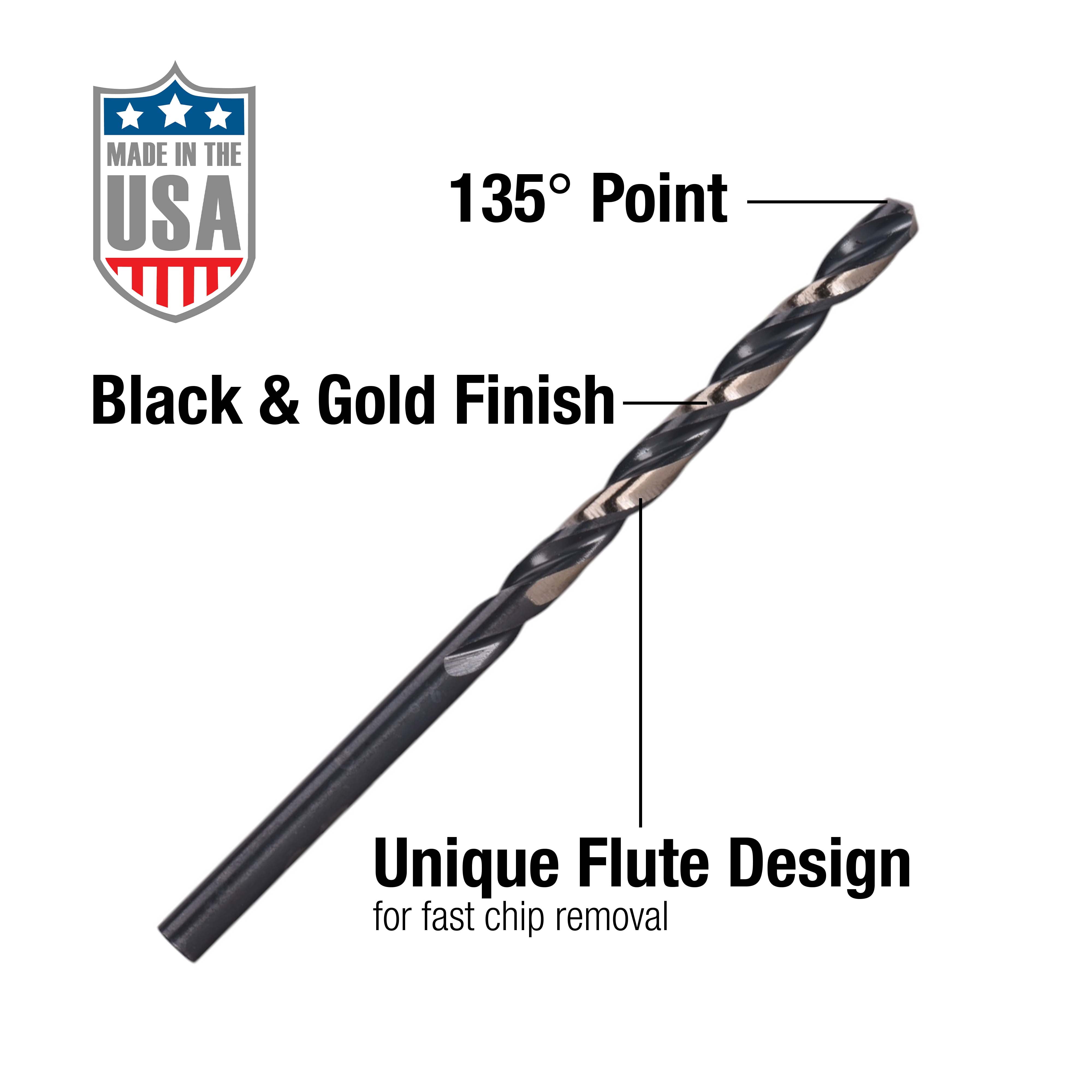 Century Drill & Tool 25405 Pro Grade Charger™ Drill Bit, 5/64", 2 Pack