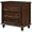 Brown + Pine, variant on Farmhouse Nightstand with 3 Drawers, Wood Bedside Table Night Stand, Wide Sofa Side End Table Chest of Dresser for Living Room, Bedroom (Brown + Pine)