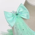 thumbnail image 4 of IBTOM CASTLE Toddler Girls Butterfly Birthday Dress Rainbow Tulle Formal Wedding Party Ruffle Tutu Dresses Photo Shoot 12-18 Months Mint Green, 4 of 8