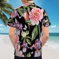 thumbnail image 6 of High Quality Hawaiian Shirts for Men Short Sleeve Aloha Beach Shirt Floral Summer Casual Button Down Shirts Blouses 6KQYMU, 6 of 7