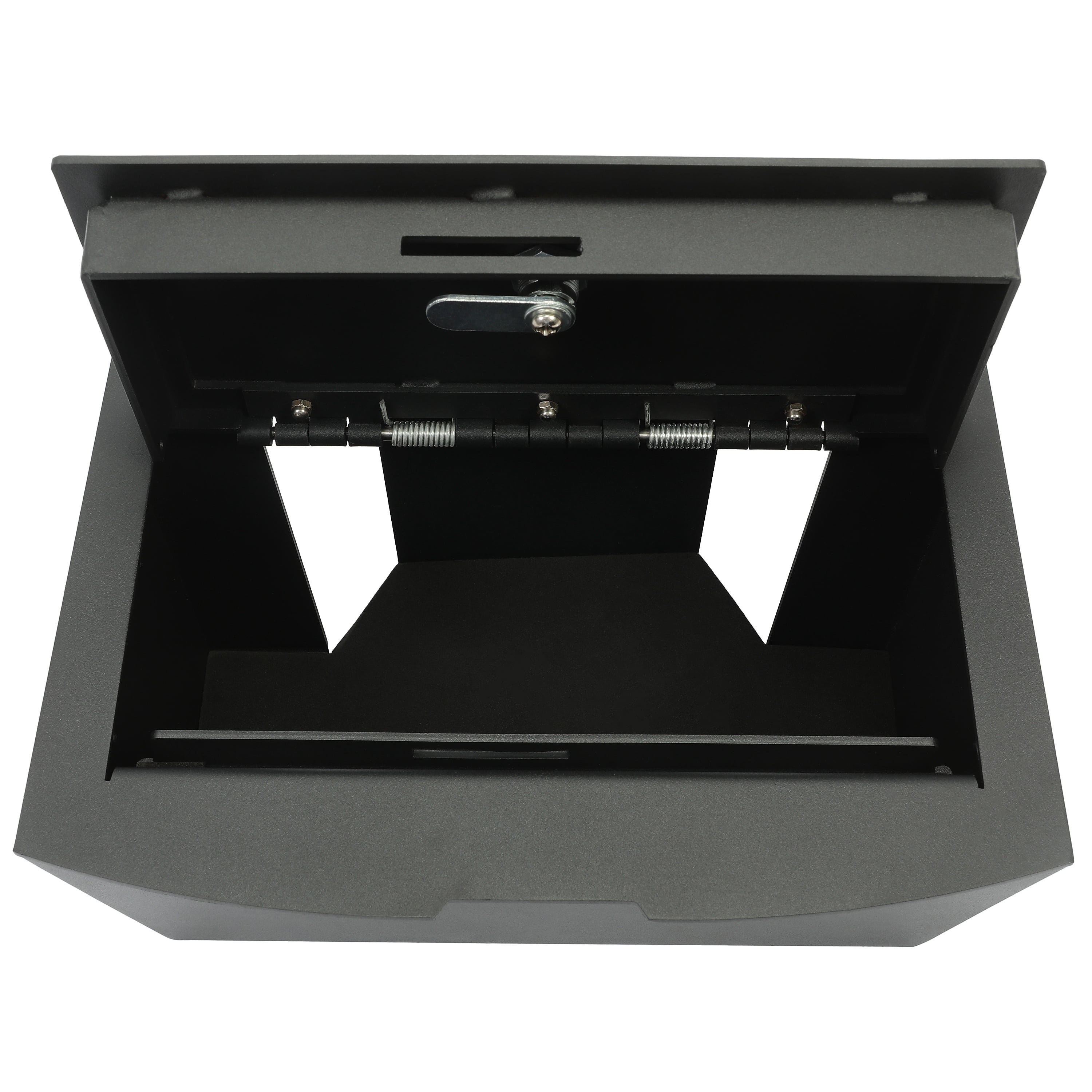 KOJEM Full Floor Center Console Gun Safe Vault for 2009-2018 Dodge Ram 1500 2500 3500 Lock Console Safe Vault Storage Box