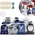 thumbnail image 3 of MINKUROW 2023 Christmas Candy Decoration Bag 24 Days Countdown Calendar Burlap Hanging Gift Candy Bags Set Christmas Advent Calendars Bags Hanging Drawstring Jute Bags for Xmas Party Supplies (24PCS), 3 of 6