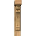 thumbnail image 2 of Ekena Millwork 5 1/2"W x 22"D x 30"H Olympic Block Smooth Bracket w/ Offset Brace, Western Red Cedar, 2 of 25