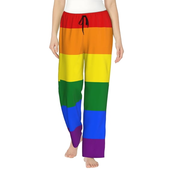 Rainbow Gay Proud Flag Women'S Pajama Pants Drawstring Pj Bottoms Pants With Pockets Xx-Large