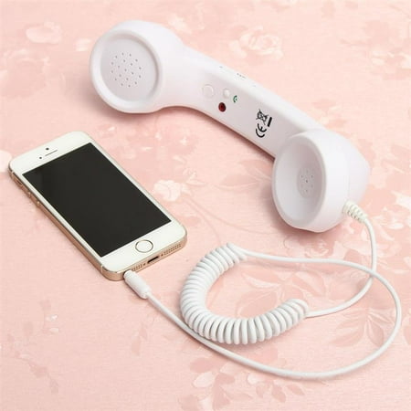 Classic Chatter Telephone - 3.5mm Universal Phone Telephone Radiation-proof Receivers Cellphone Handset Classic Headphone MIC Microphone
