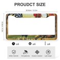 thumbnail image 3 of License Plate Frame A Rooster Crowing In Front Of An Old Farmhouse Customized Decor Car Tag 2 PCS Rustic Modern Farmhouse Animal Chicken Metal License Plate Cover Car Accessories US Canada Standard, 3 of 6