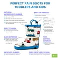 thumbnail image 3 of Oaki Kids Waterproof Rubber Rain Boots with Easy-On Handles, 3 of 3
