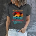 thumbnail image 2 of hopeusnice Women's Fashion Retire 224 Not MY Problem Anymore Funny Letter Print Tunic Short Sleeve Trendy Crewneck T-Shirts Beach Graphic Shirts Bacis T-Shirts Summer Tops Casual Loose, 2 of 6