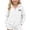 White, variant on fatyb Zip up Hoodies for Girls Long Sleeve Hooded Jacket Kids Cute Bow Print Sweatshirt with Pockets