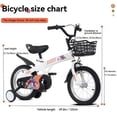thumbnail image 3 of Bicicleta deportiva para niños de 18 pulgadas con ruedas de entrenamiento y soporte Sillino ajustable Adecuado para niños y niñas, 3 of 5
