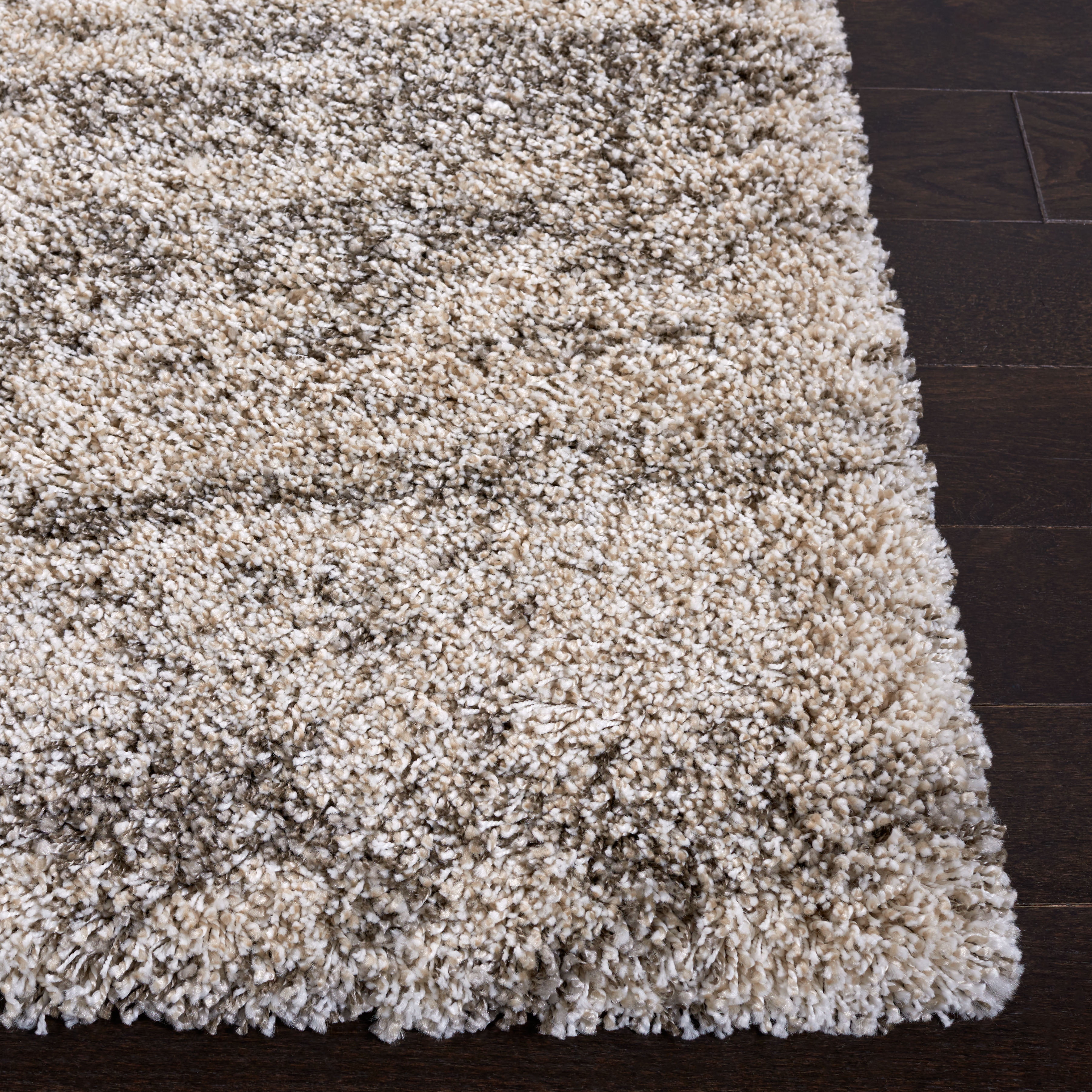 SAFAVIEH Hudson Jack Abstract Shag Area Rug, Ivory/Grey, 9' x 12'