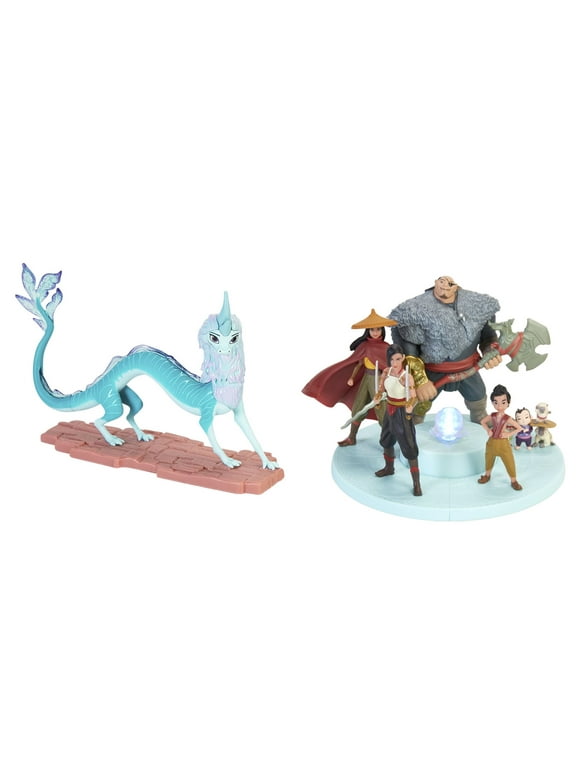 Disneys Raya and the Last Dragon Journey Through Kumandra Multicolor Figurine Set