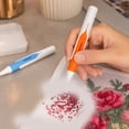 thumbnail image 3 of 2Pcs Automatic Diamond Painting Bead Dispenser, No Wax Needed Art Pen | 2.8mm Round Drills, Adult DIY Craft Tool, Ergonomic Diamond Painting Pen Accessories Set, 3 of 5