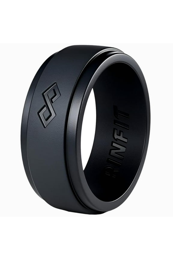 Silicone Wedding Ring for Men - Soft Rubber Wedding Band Replacement - Infinity Collection