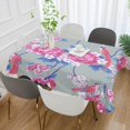 thumbnail image 4 of Coolnut Outdoor & Indoor Rectangle Tablecloth,Peony and Cherry Blossom Dinner Table Cover for Patio, Picnic, Holiday Party 60x108In, 4 of 7