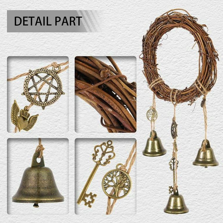  Witches Bells, Door Protection Charm, Wicca Decor