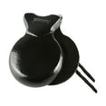 thumbnail image 3 of Xuanheng 2 Pcs Castagnettes Espagnoles Orff Instruments de Percussion pour Bébé Fille et Garçon Noir, 3 of 8