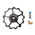 thumbnail image 1 of Polea de desviador de bicicleta Wdftyju de aleación de aluminio negro 13T, 1 of 7