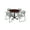 Black, variant on Regency Cain 36" Round Break Room Table Maple and 4 Zeng Stack Chairs Gray (TB36RNDPL44GY)
